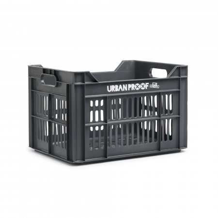 Recycled Bicycle Crate 30 L - zwart