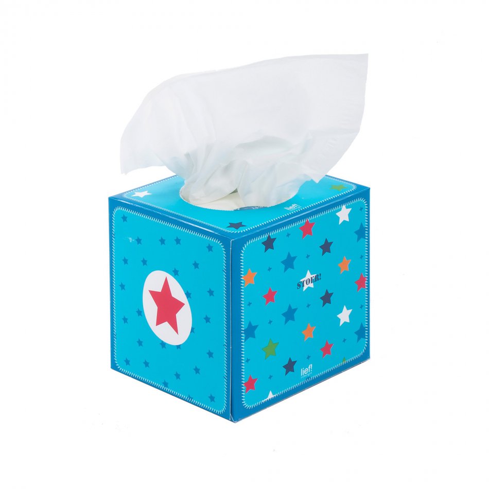 Lief! tissue Box BLAUW STOER 3L - 70 vel
