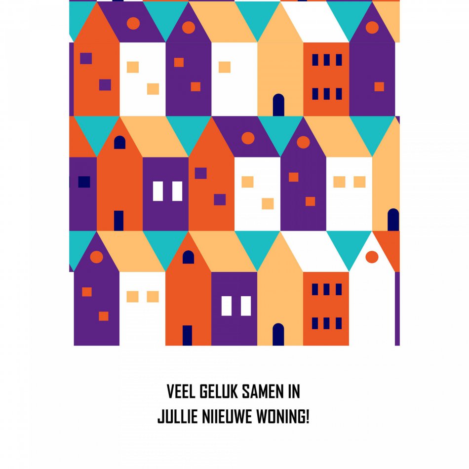 Verhuizing Colourful houses