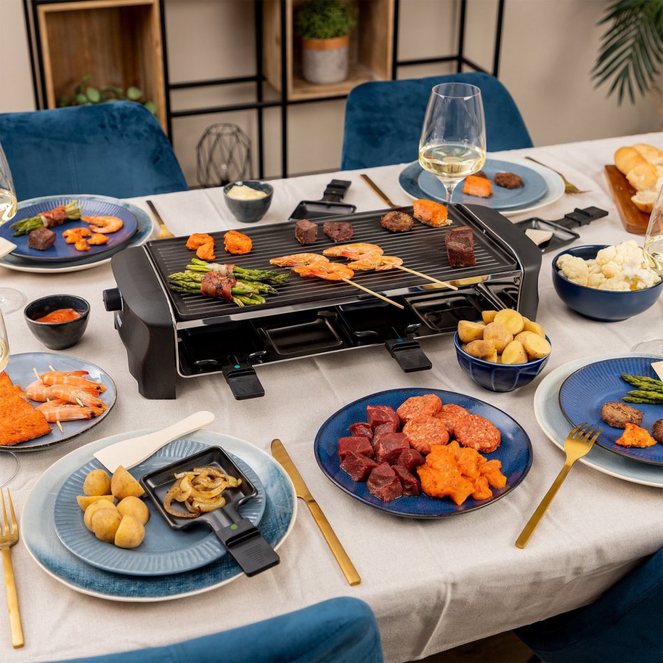 Raclette 8 Grill En Teppanyaki Party