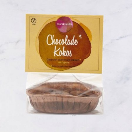 Chocolade & Kokos Taartje – Glutenvrij, Vegan en Biologisch
